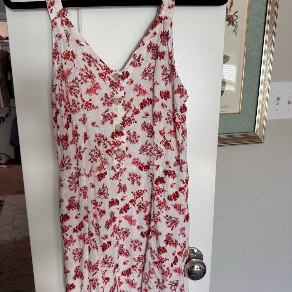 Floral Button-Down Romper